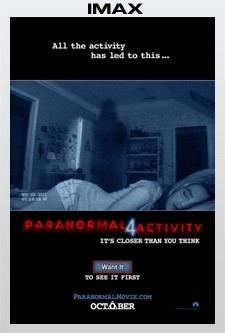 Activité paranormale 4 l'experience IMAX